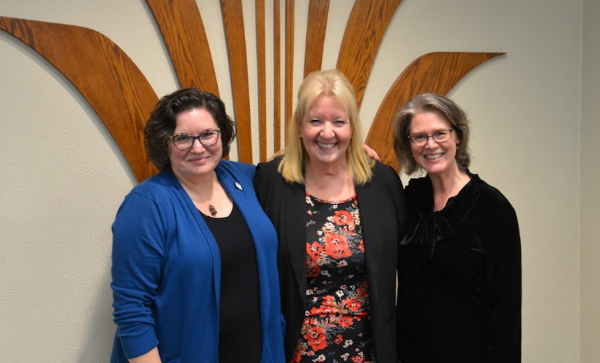 School Board members Erin Heers-McArdle, Marci Anderson and Nicole Hayes